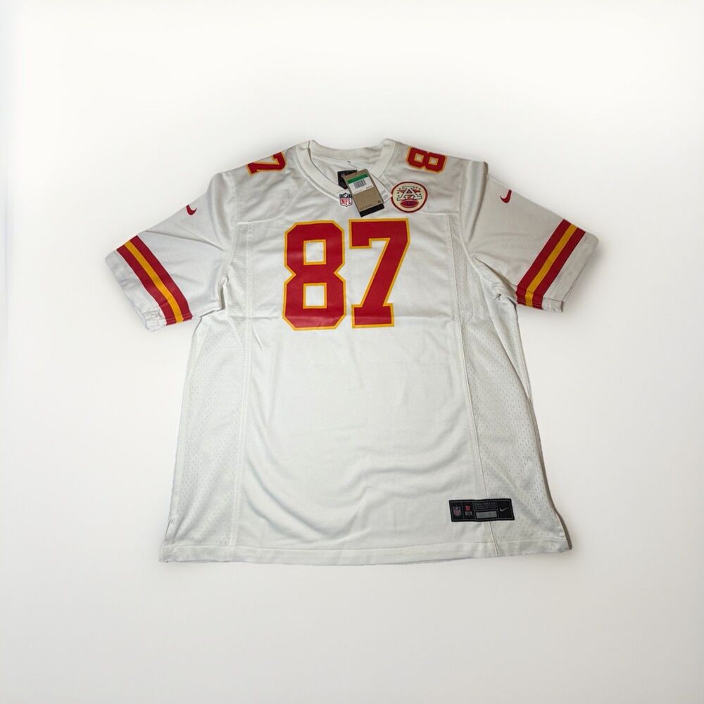 NWT Nike Travis Kelce Kansas City Chiefs #87 NFL Jersey White Men’s XL